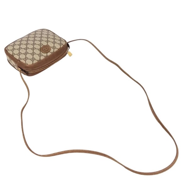Gucci Beige and Brown Monogram Crossbody Bag - Picture 2 of 9